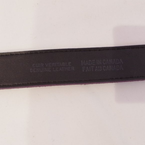 Xcetera Genuine Suede Mauve Tone Large Buckle Belt- Sz. Sm - Picture 4 of 4